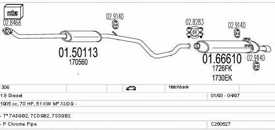 C260627007625 Mts Exhaust system