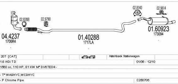 C260706010620 Mts Exhaust system