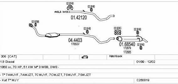 C260819018164 Mts Exhaust system