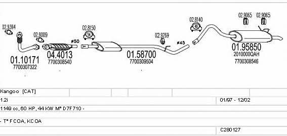 C280127006672 Mts Exhaust system