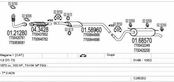 Mts C280202006763 Exhaust system C280202006763 C280202006763 Mts Exhaust system