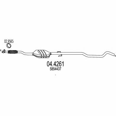 Mts 04.4261 Catalytic Converter 044261