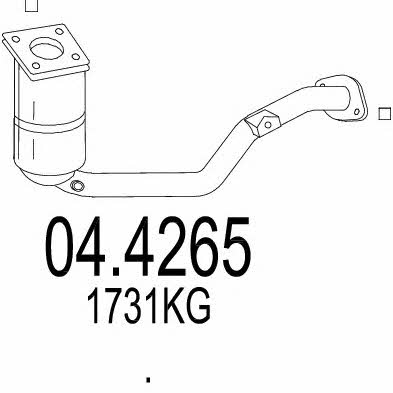 Mts 04.4265 Catalytic Converter 044265