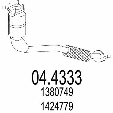 Mts 04.4333 Catalytic Converter 044333