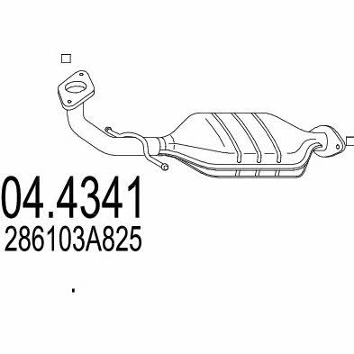 Mts 04.4341 Catalytic Converter 044341