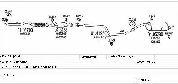  C010064000331 Exhaust system C010064000331