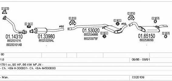 C020109000474 Mts Exhaust system