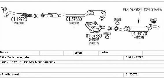 Mts C170072008814 Exhaust system C170072008814