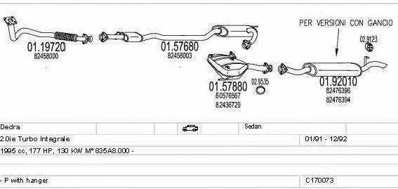 Mts C170073008815 Exhaust system C170073008815