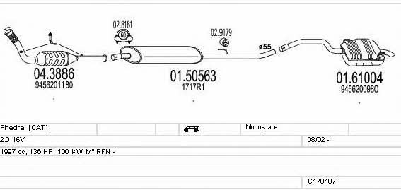 Mts C170197012184 Exhaust system C170197012184