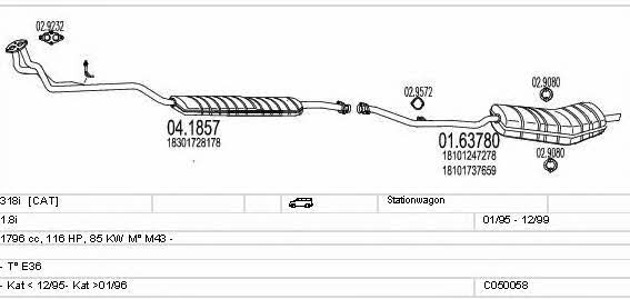 C050058000759 Mts Exhaust system