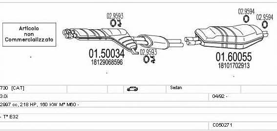 Mts C050271007935 Exhaust system C050271007935