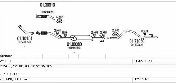 C210267004388 Mts Exhaust system