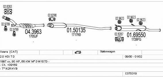 C070319001265 Mts Exhaust system