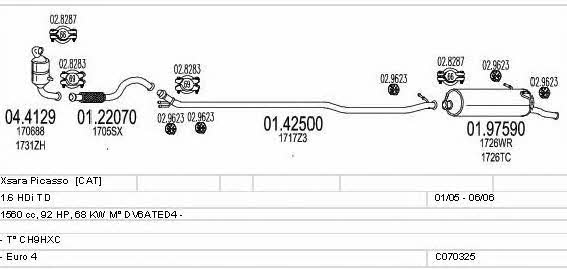 C070325001271 Mts Exhaust system
