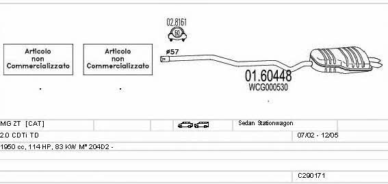  C290171006414 Exhaust system C290171006414