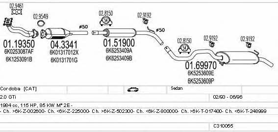 Mts C310055006936 Exhaust system C310055006936