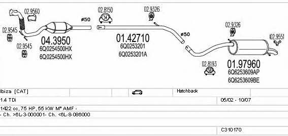 C310170007089 Mts Exhaust system