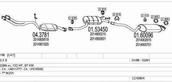 Mts C210604004968 Exhaust system C210604004968