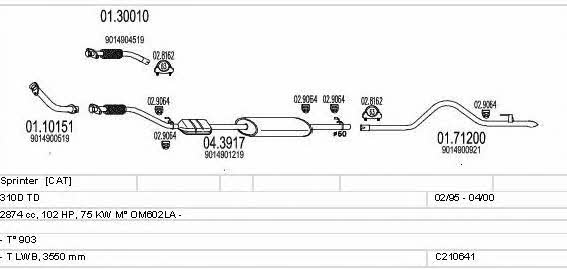  C210641004404 Exhaust system C210641004404