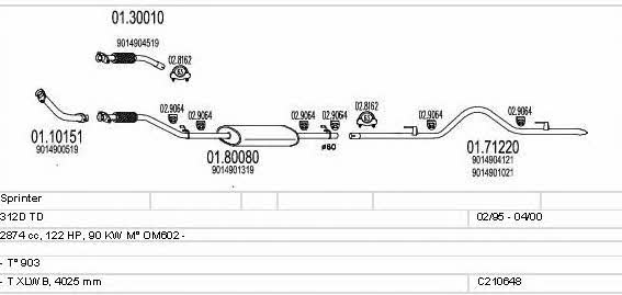 C210648009449 Mts Exhaust system