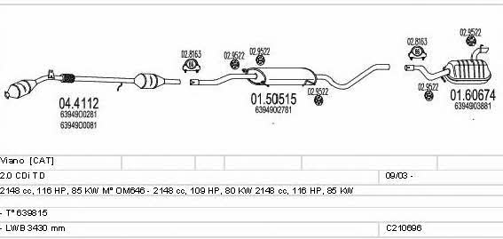 C210696010451 Mts Exhaust system