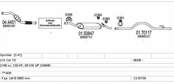 C210739022126 Mts Exhaust system