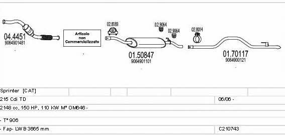 C210743022148 Mts Exhaust system