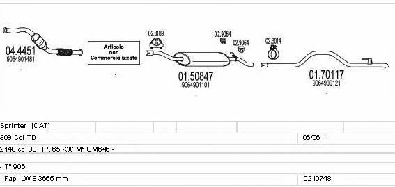 C210748022186 Mts Exhaust system