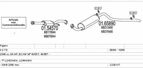 Mts C230117008471 Exhaust system C230117008471