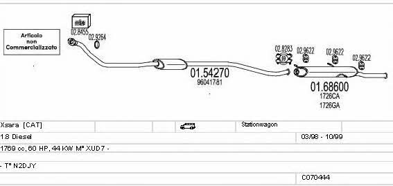 C070444009670 Mts Exhaust system