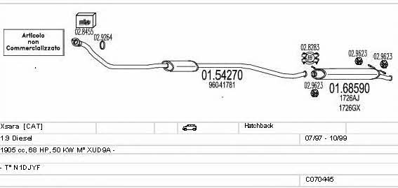 C070445009666 Mts Exhaust system