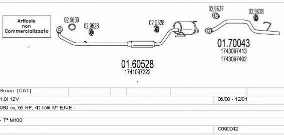 Mts C090042001414 Exhaust system C090042001414
