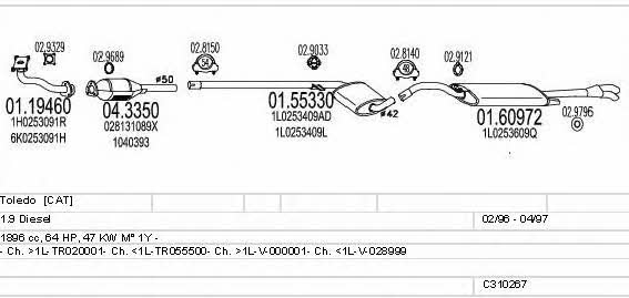  C310267006515 Exhaust system C310267006515