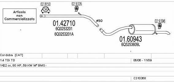 C310368015990 Mts Exhaust system