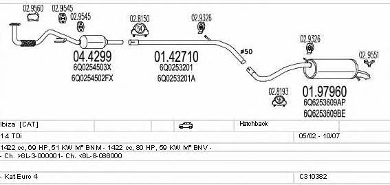 C310382019564 Mts Exhaust system