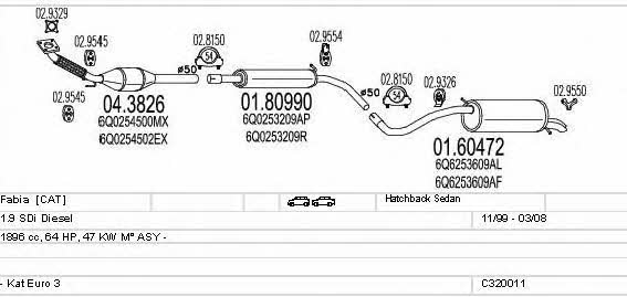 C320011004771 Mts Exhaust system