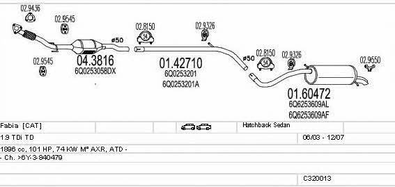 C320013004773 Mts Exhaust system
