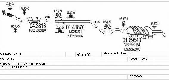 C320060004838 Mts Exhaust system