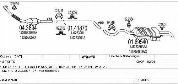  C320062004840 Exhaust system C320062004840