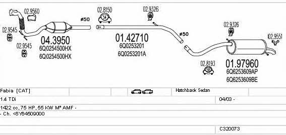 C320073007788 Mts Exhaust system