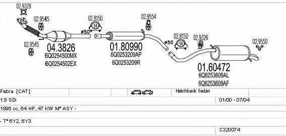 C320074009067 Mts Exhaust system