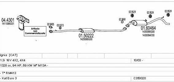 C350020004210 Mts Exhaust system