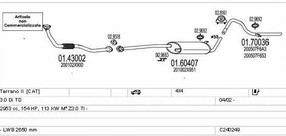 C240249007754 Mts Exhaust system