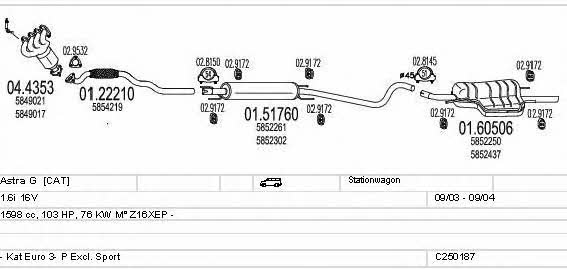 C250187005308 Mts Exhaust system