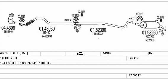 C250212005337 Mts Exhaust system