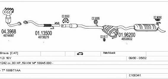C100341013061 Mts Exhaust system