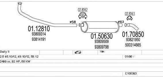 C100393013112 Mts Exhaust system