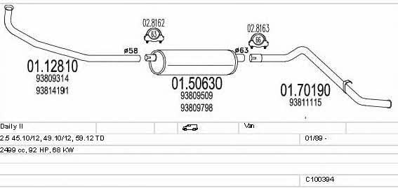 C100394013113 Mts Exhaust system