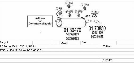 C100408013127 Mts Exhaust system